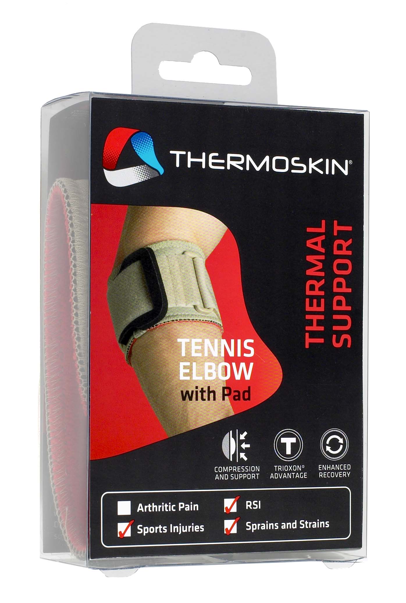 Thermoskin Thermal Support Tennis Elbow with Pad Compression Support  Size M 